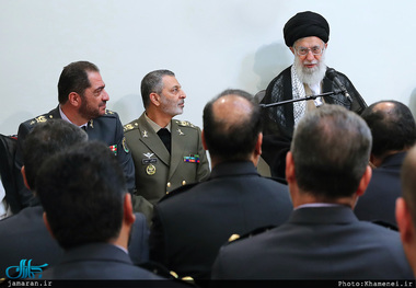 دیدار فرماندهان قرارگاه پدافند هوایی خاتم‌الانبیاء(ص) ارتش با رهبر معظم انقلاب