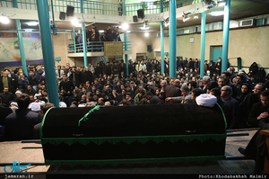 مراسم وداع با پیکر آیت الله هاشمی رفسنجانی(ره) در حسینیه جماران