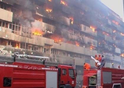 آتش سوزی هتلی در مرکز کربلا
