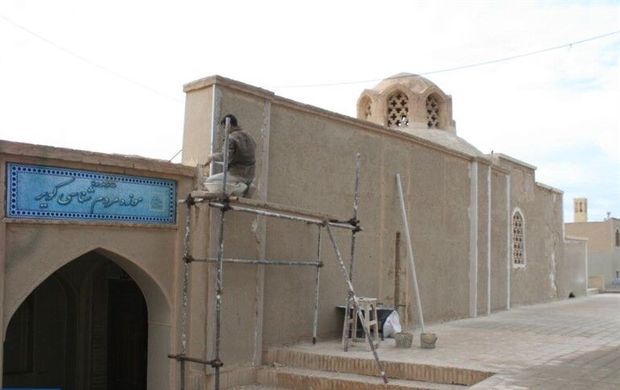 نمای بیرونی خانه تاریخی پیرنیا در نایین مرمت شد