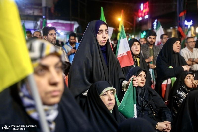 هفتاد و هفتمین اجتماع پر شور مردم در محله نیروی هوایی