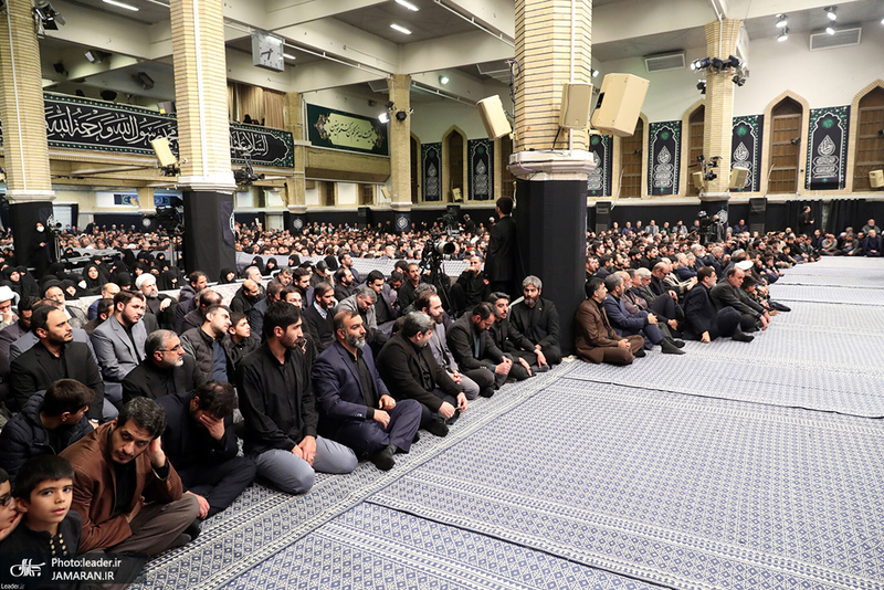 مراسم عزاداری شب شهادت حضرت فاطمه‌زهرا (س) در حسینیه امام خمینی