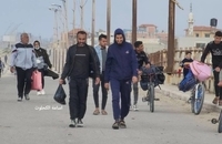  آوارگی فلسطینی ها از شهر غزه و ترک بیمارستان «الشفا» پس از حمله اسرائیل  (4)