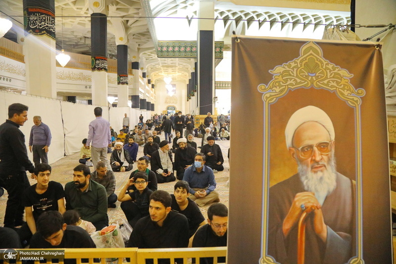 مراسم اولین سالگرد علامه حسن زاده آملی (ره) در حرم حضرت معصومه (س)‎‎