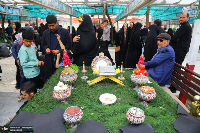 مراسم تحویل سال نو در گلزار شهدای قم‎