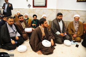 عمامه گذاری طلاب به مناسبت نیمه شعبان