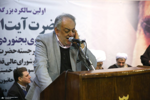 مراسم سالگرد رحلت آیت‌الله سید محمد موسوی بجنوردی در حسینیه جماران  -1