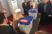 احمد جنتی رای خود را به صندوق انداخت+عکس