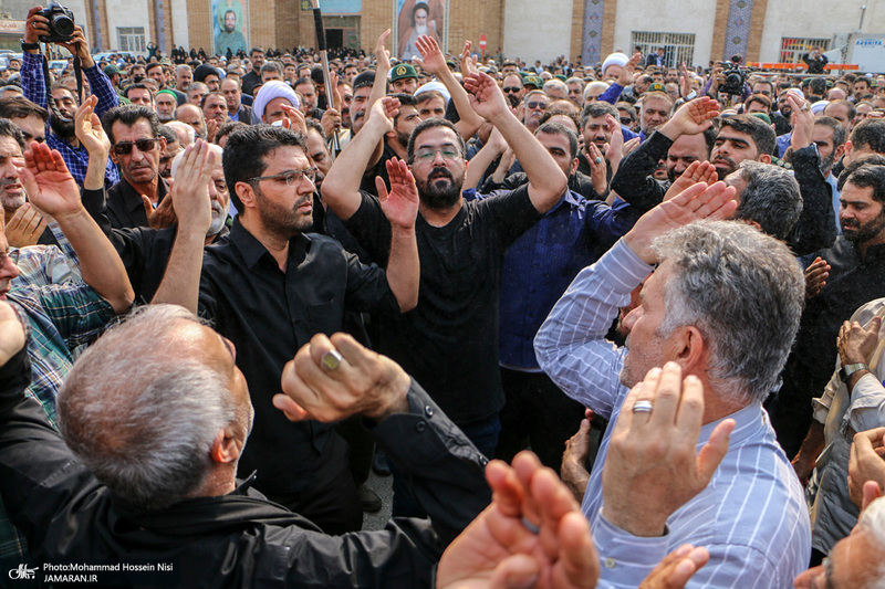 مراسم تشییع مادر شهید علی هاشمی در اهواز‎