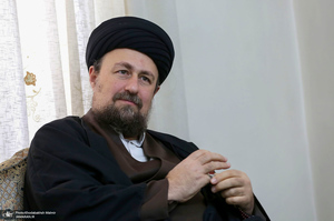 دیدار اعضای شورای مرکزی حزب اعتماد ملی با سید حسن خمینی