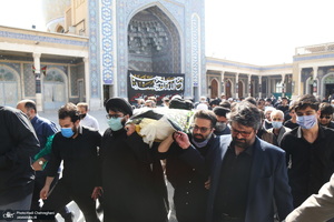 مراسم تشییع حجت الاسلام و المسلمین سید محمد جواد حسینی کاشانی(ره)