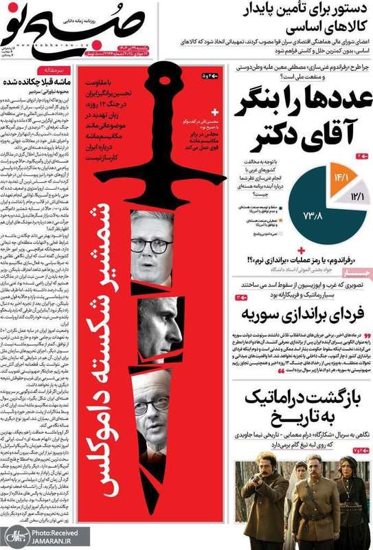 گزیده روزنامه های 29 تیر 1404