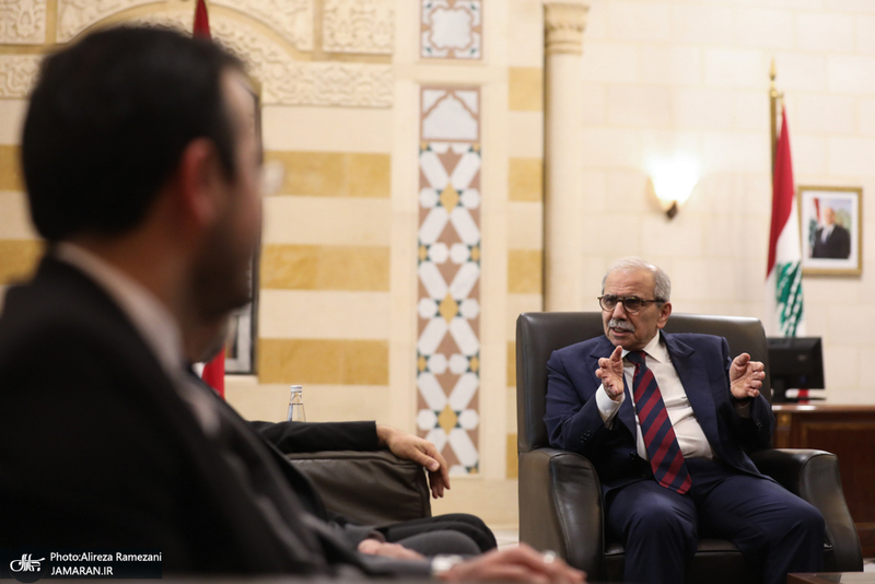 دیدار علی لاریجانی با نخست وزیر لبنان