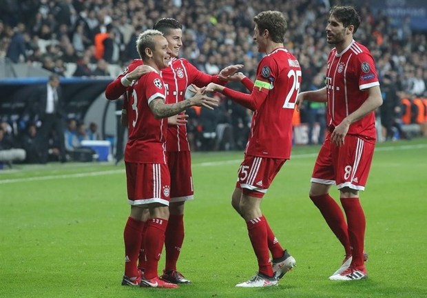 صعود مقتدرانه بایرن‌مونیخ به جمع ۸ تیم برتر
