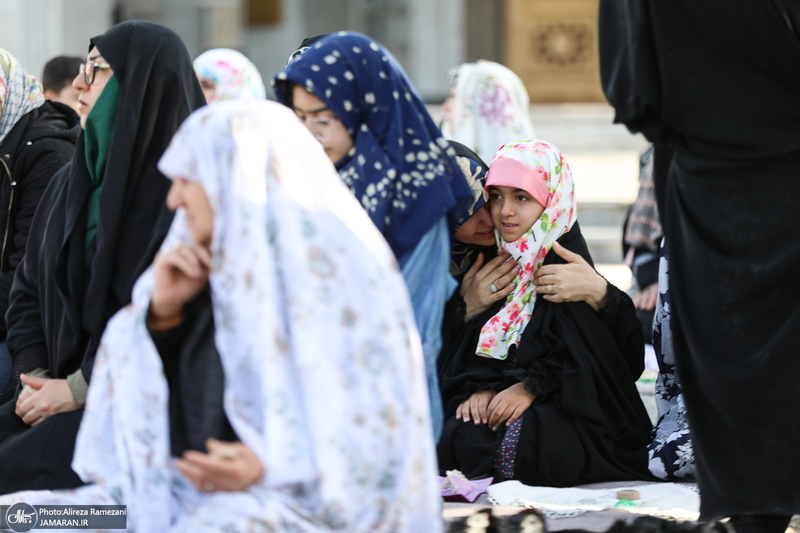 مراسم اقامه تماز عید سعید فطر دز امام زاده پنج تن