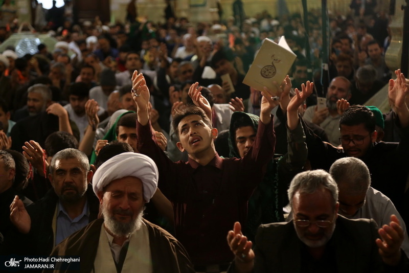 مراسم معنوی اعتکاف در مسجد امام حسن عسکری(ع) قم