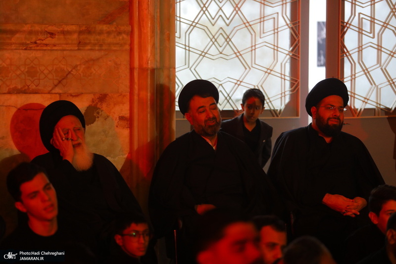 مراسم عزاداری شهادت حضرت فاطمه زهرا (س) در مسجد اعظم قم‎