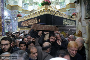 مراسم تشییع و خاکسپاری آیت الله سید هاشم رسولی محلاتی(ره) در قم