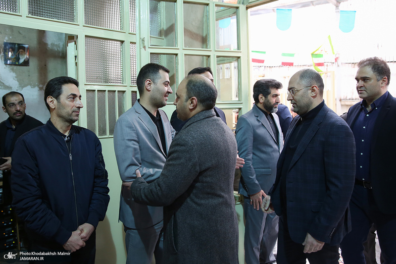 مراسم تشییع مرحوم حسن غفوری فرد از حسینیه جماران