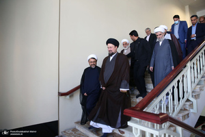 دیدار رئیس و کارکنان موسسه‎ تنظیم و نشر آثار امام خمینی با سید حسن خمینی