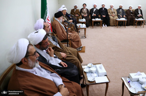 دیدار مسئولان دفتر تبلیغات اسلامی حوزه علمیه قم با رهبر معظم انقلاب اسلامی