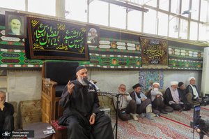 مراسم عزاداری اربعین حسینی در بیت مرحوم آیت الله العظمی صانعی (ره)