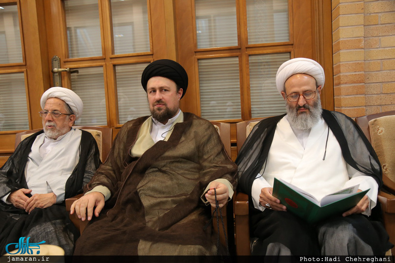 مراسم بزرگداشت والده آیت الله واعظ موسوی در بیت علامه طباطبایی قم