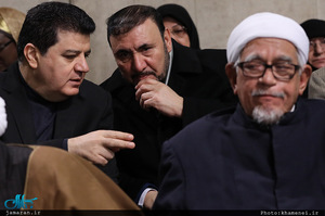 دیدار مسئولان نظام و میهمانان کنفرانس وحدت اسلامى با رهبر معظم انقلاب