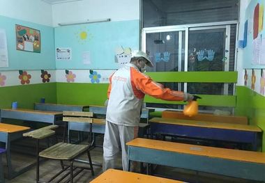 ضد عفونی مدارس البرز آغاز شد