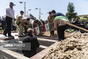 تشییع پیکر مطهر خانواده شهید حمله تروریستی رژیم صهیونیستی در ساری