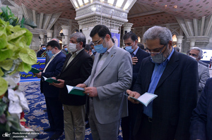 تجدید میثاق رئیس و کارکنان بنیاد شهید با آرمان‌های حضرت امام خمینی (س)