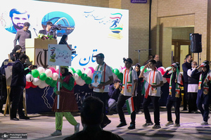 آیین افتتاحیه سومین دوره المپیاد ورزشی جام پرچم در خمین