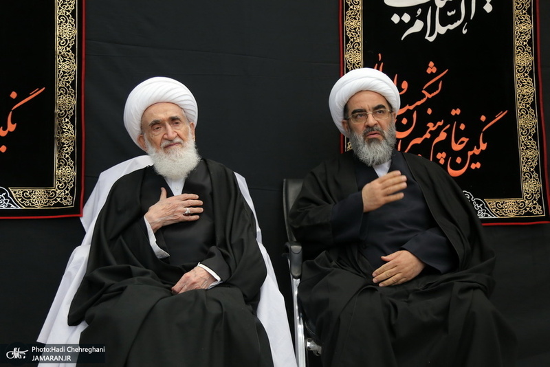 عزاداری در بیوت مراجع عظام تقلید و علما در سالروز شهادت حضرت فاطمه(س)