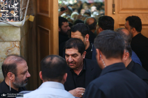 مراسم خاکسپاری شهید حسین امیرعبداللهیان در حرم حضرت عبدالعظیم حسنی (ع)