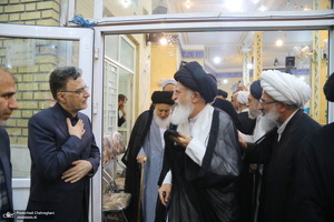 مراسم ترحیم آیت الله العظمی محفوظی (ره) در مسجد رفعت قم