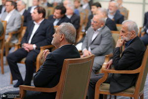 دیدار رئیس‌جمهور و اعضای هیئت دولت با رهبر معظم انقلاب