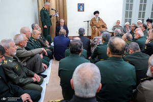 دیدار جمعی از فرماندهان نیروهای مسلح با فرمانده معظم کل قوا