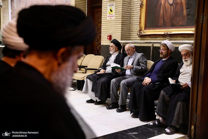 مراسم ختم همسر آيت الله راستی کاشانی