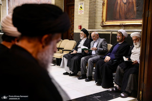 مراسم ختم همسر آيت الله راستی کاشانی