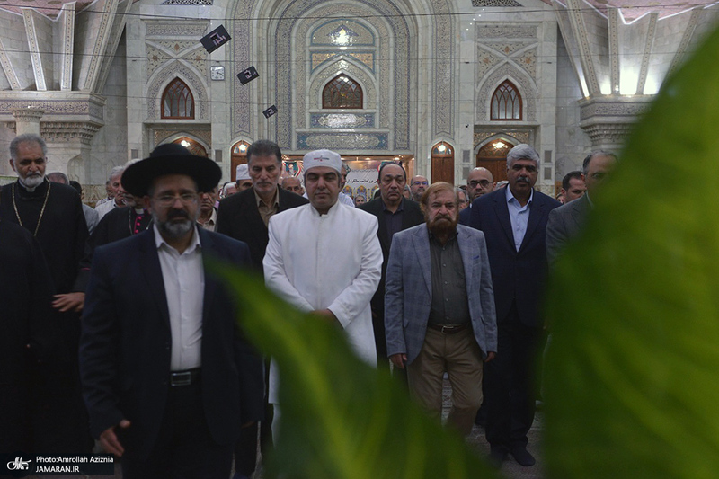 ادای احترام نمایندگان ادیان الهی به مقام شامخ امام خمینی (س)