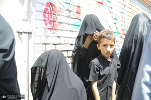 دسته عزاداری روز شهادت امام صادق (ع) با حضور آیت الله العظمی وحید خراسانی