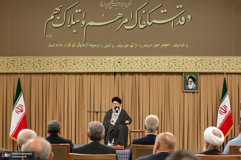 دیدار رئیس‌جمهور و اعضای هیئت دولت با رهبر معظم انقلاب