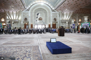 تجدید میثاق رئیس مجلس شورای اسلامی و نمایندگان با آرمان های حضرت امام (س)