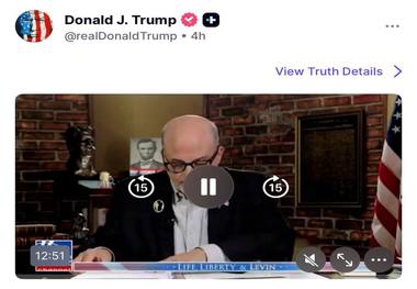 ترامپ سخنان مجری تندروی فاکس نیوز را بازنشر کرد: توافق با ایران فایده ای ندارد 