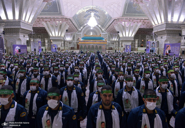 تجدید میثاق دانشجویان و فرماندهان دانشگاه افسری و تربیت پلیس امام حسن مجتبی‎‎ (ع) با آرمان حضرت امام خمینی (س)