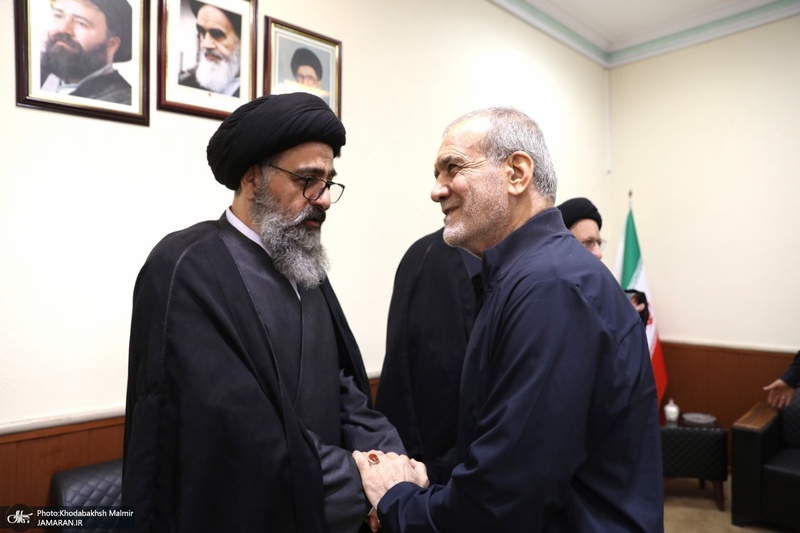 دیدار رئیس جمهوری با آیت الله سید حسن خمینی