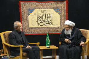 سفر رئیس جمهوری به قم و دیدار با مراجع و علما -1
