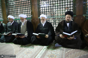 تجدید میثاق رئیس قوه قضاییه و جمعی از اعضای دستگاه قضا با آرمان های حضرت امام خمینی (س)-2