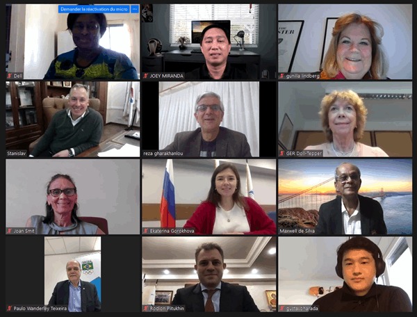 نشست آنلاین کمیسیون فرهنگ و آموزش انجمن کمیته های ملی المپیک 
