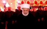 حضور سردار قاآنی در صف نخست نماز با امامت نماینده آیت‌الله العظمی سیستانی در کربلا + عکس